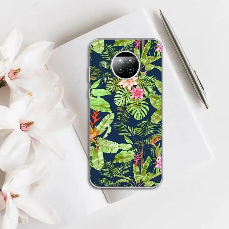 

Banana Retro leaf flower Phone Case Transparent for Xiaomi mi note 10 8 9 t HUAWEI p30 40 11 Samsung S 8 9 10 20 pro lite