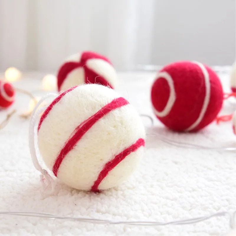 DIY шарик из шерстяного войлока кулон Рождественская елка висячие украшения
