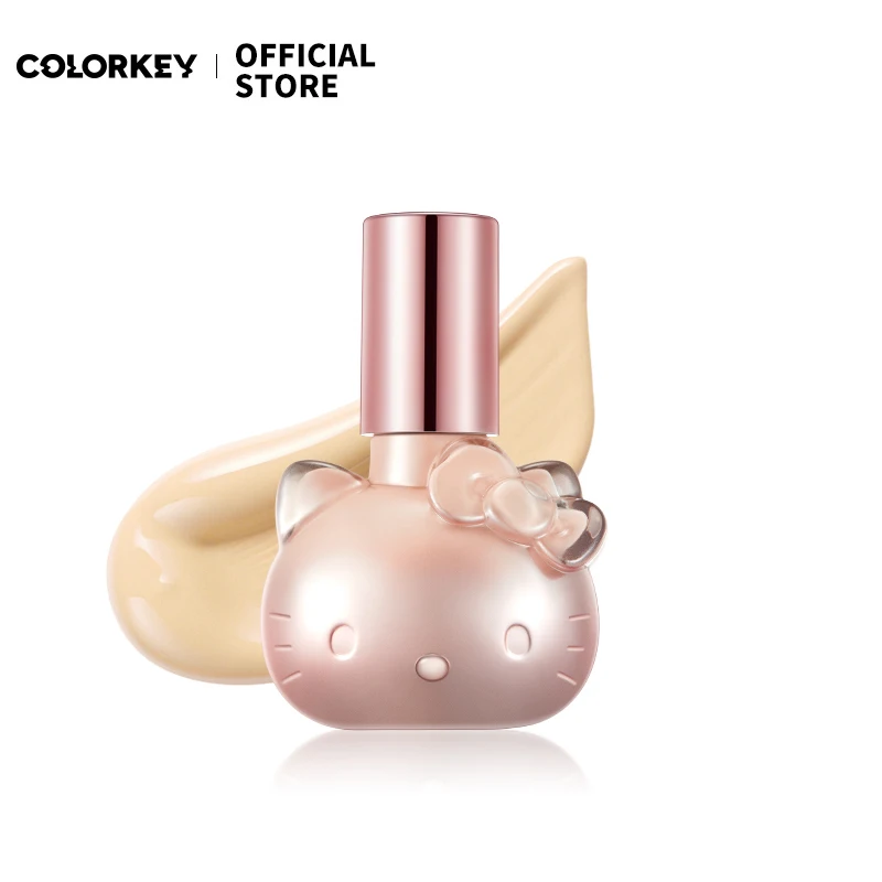 COLORKEY HelloKitty основа для лица Жидкая основа для макияжа крем для жирной кожи матовый консилер водостойкий макияж стойкая косметика для лица тональный крем тональный крем для лица косметика для лица крем для лица - изображение