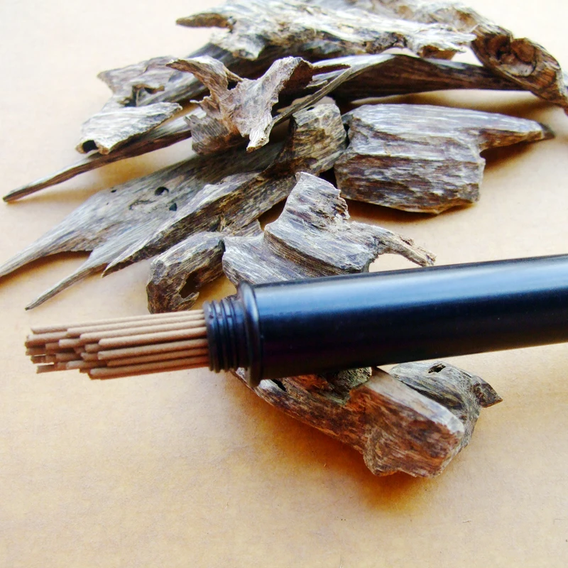 Натуральные вьетнамские ароматические палочки Agarwood Oud 20 см + 35 шт. Aquilaria для дома