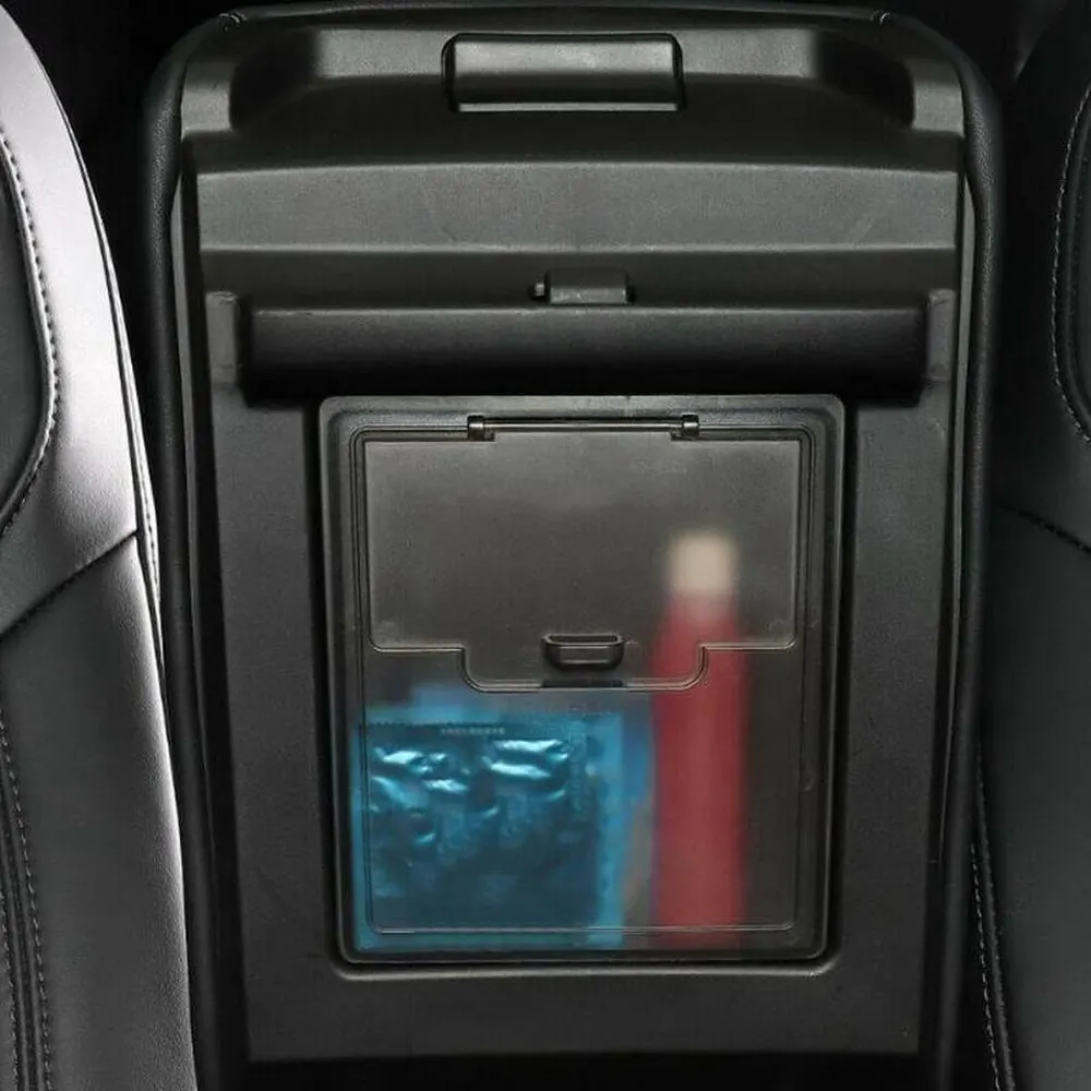 

Hidden Storage Box Armrest Cover Console Organizer for Tesla Model 3 2017-2019 Accessories