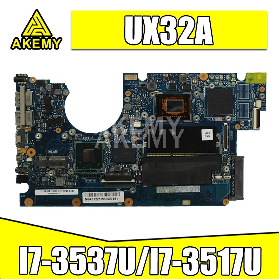 

UX32A Motherboard For Asus UX32V UX32VD UX32A Laptop motherboard UX32A Mainboard I7-3537U/I7-3517U 2GB 90R-NYOMB1900Y