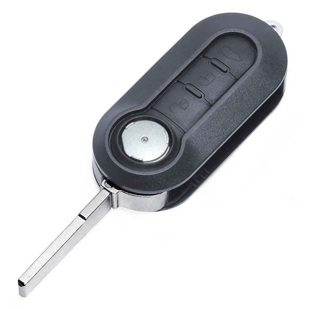 

ID46 Key Kit Remote Plastic Replacement W/ Transponder Chip 433Mhz ABS Black