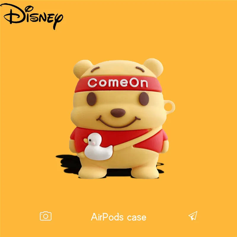 

Disney cute cartoon creative Pooh bear Bluetooth-compatible wireless earphone cover for iPhone airpods1/2/pro3 earphone