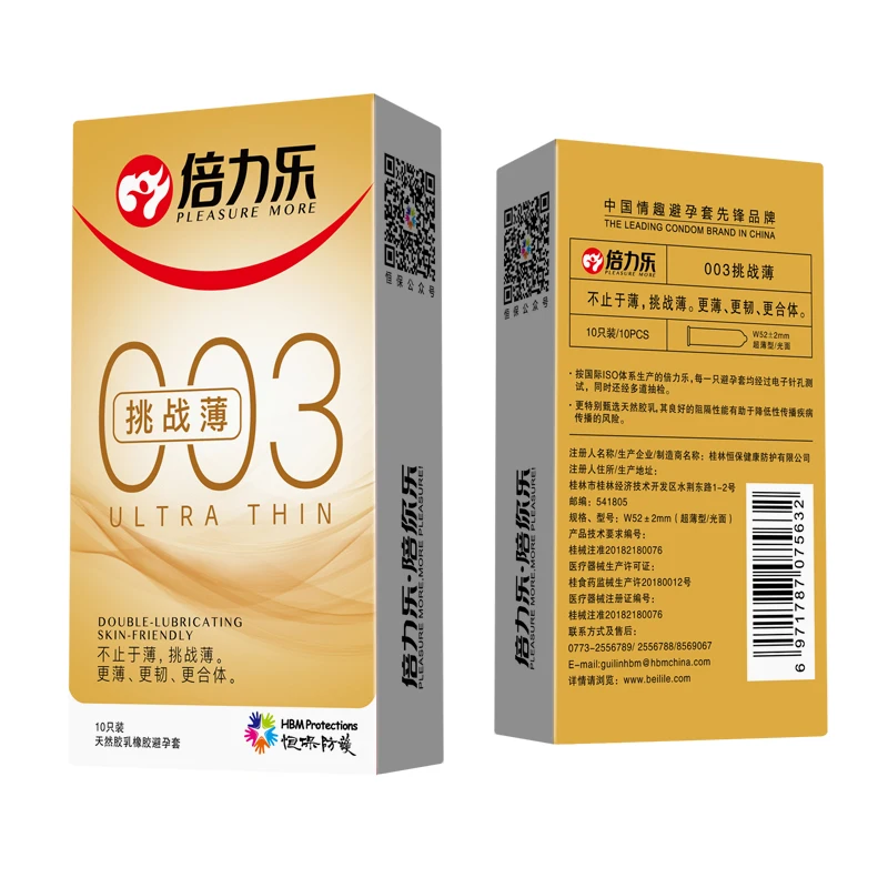 Ультратонкие презервативы на пенис из натурального каучука 10 шт. | Красота и