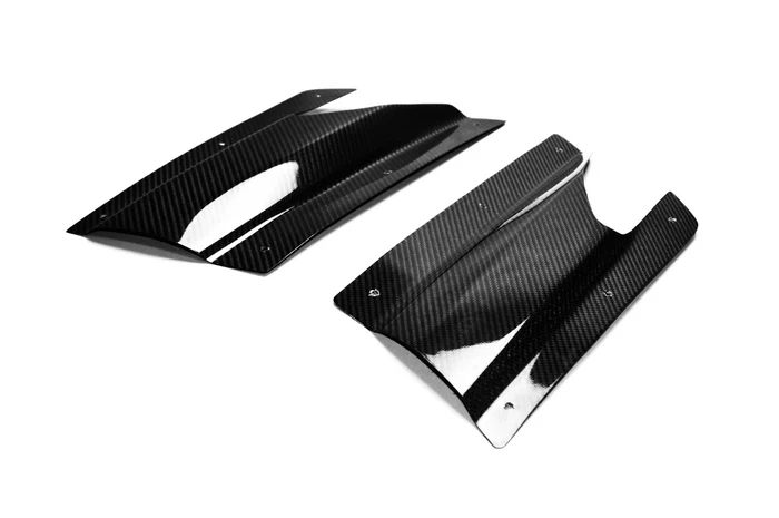 GT R VER VRS стиль углеродное волокно задняя юбка боковая воздушная крышка комплект