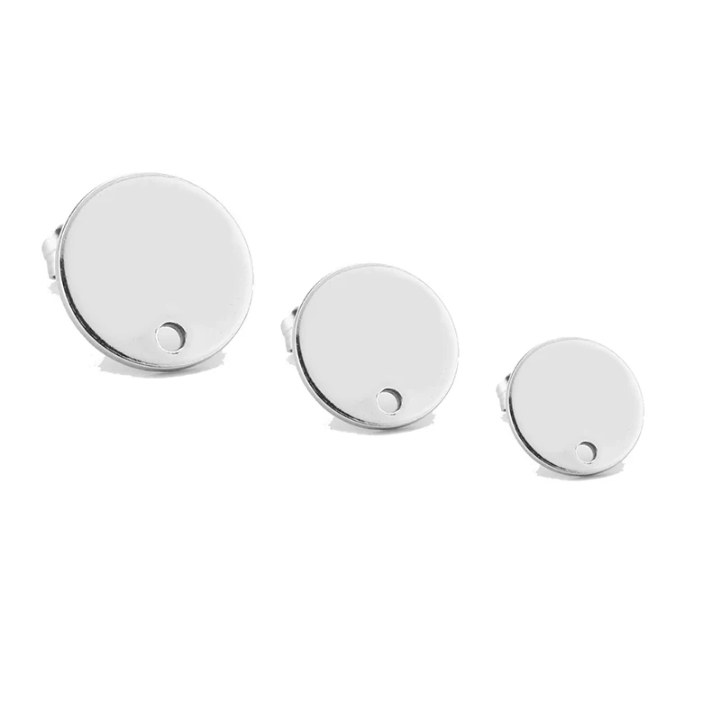 60 шт./лот круглые серьги с пустой коннекцией подвески геометрические из