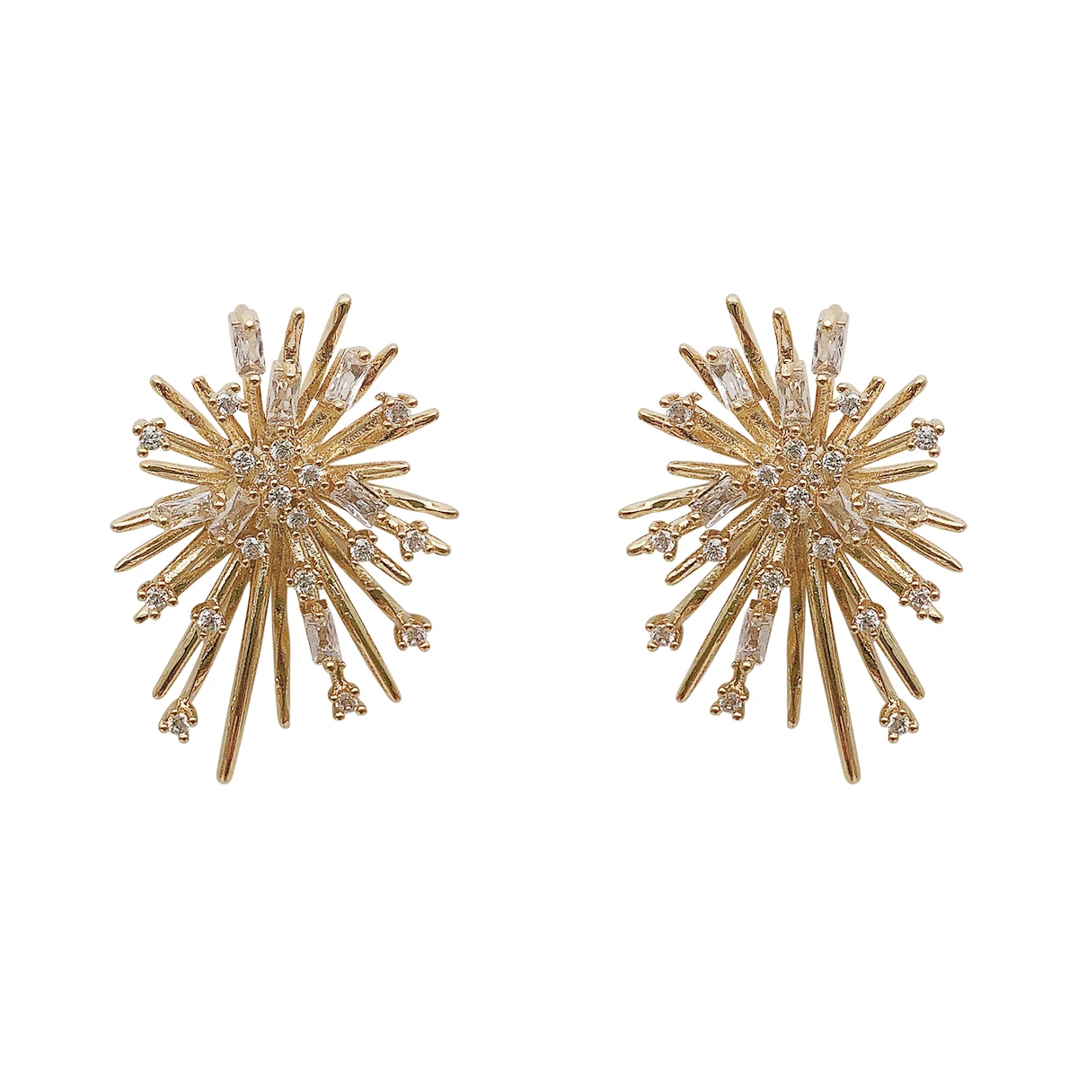 

TT New 925 Silver Needle Beautiful Rhinestone Elegant High-Grade Ear Studs Earrings Girl's Earrings Wholesale