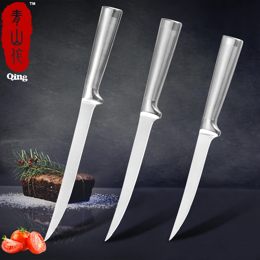 Филейный нож Qing 6 &quot7&quot 8 &quot кухонный из нержавеющей стали для рыбы японские ножи