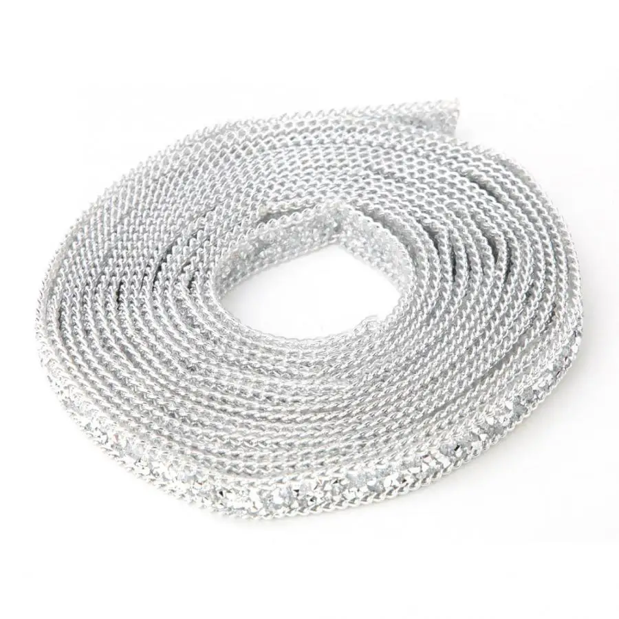 Дизайн ногтей DIY Аппликация хрустальными бусинами сетки свернутые в рулон