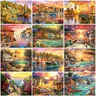 Evershine Алмазная вышивка Приморский Полный квадратный раунд 5D DIY Алмазная живопись Закат пейзаж картина стразы распродажа декор для дома