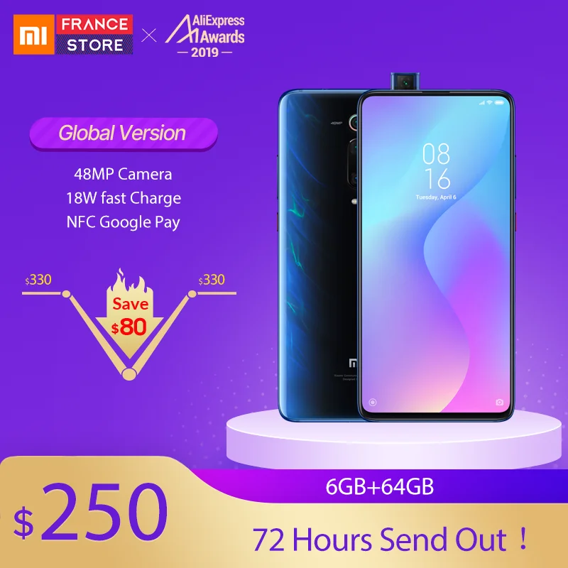 Глобальная версия Xiaomi mi 9T 6GB 64GB Red K20 смартфон 6 39 &quotВосьмиядерный процессор Snapdragon