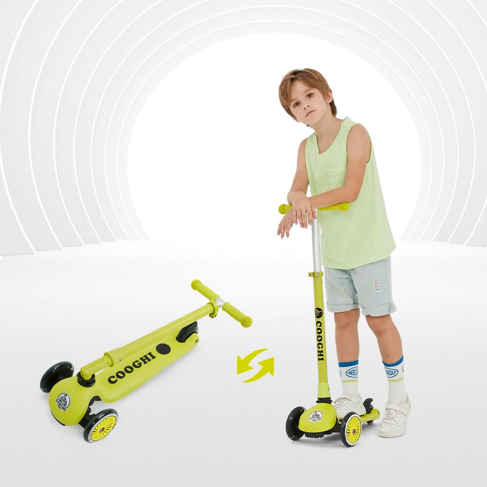 

Самокат Скутер, способный преодолевать Броды для детей 10 лет старый 3 колесный наклон с бортовым поворотом с регулировкой по высоте, для мал...