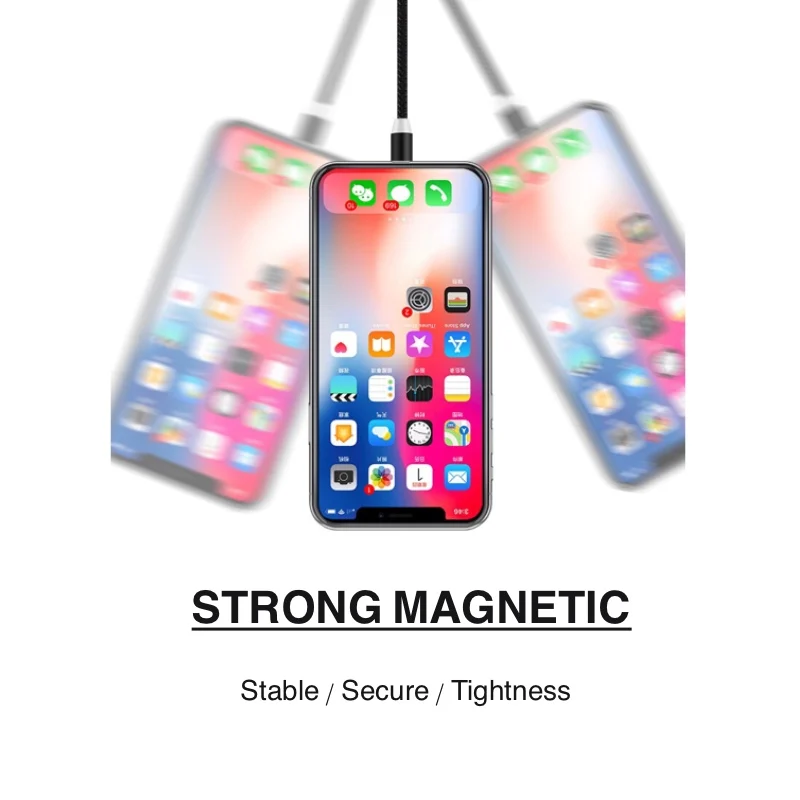 Магнитный кабель USB для быстрой зарядки 1 м Micro передачи данных iPhone huawei samsung type C
