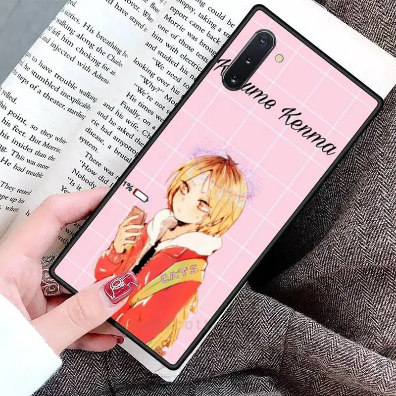 

Kenma Kozume of Haikyuu Anime Phone Case For Samsung Galaxy S8 S9 S10 Plus S10E Note 3 4 5 6 7 8 9 10 Pro Lite cover