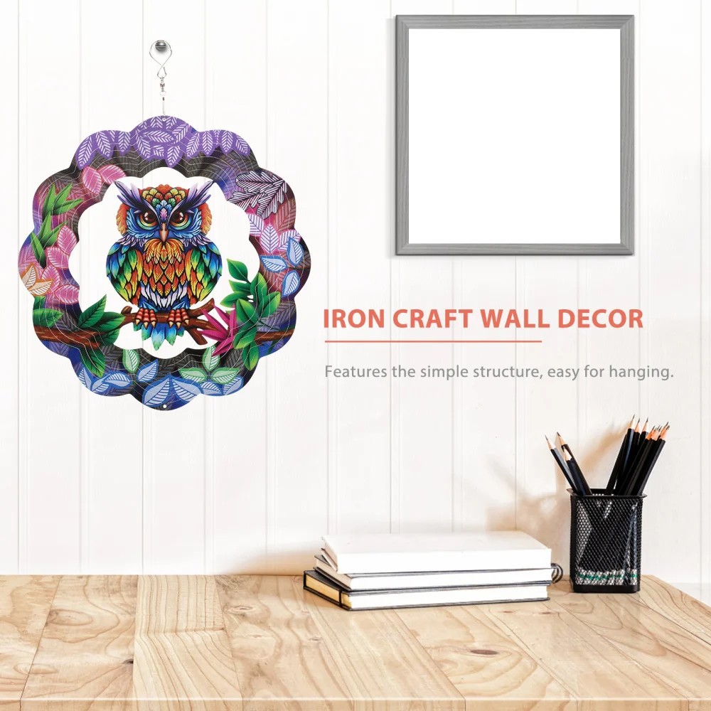 

Iron Craft Wall Decor Home Hanging Decor Hollow-out Round Wall Ornament