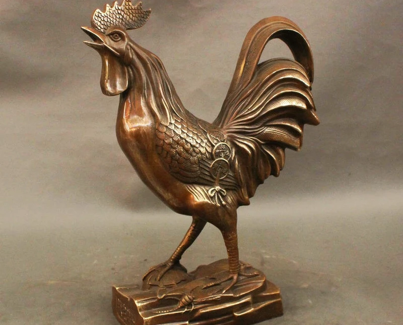 13 &quotСтарый Китайский Фэншуй Бронзовая фигурка для привлечения богатства монету