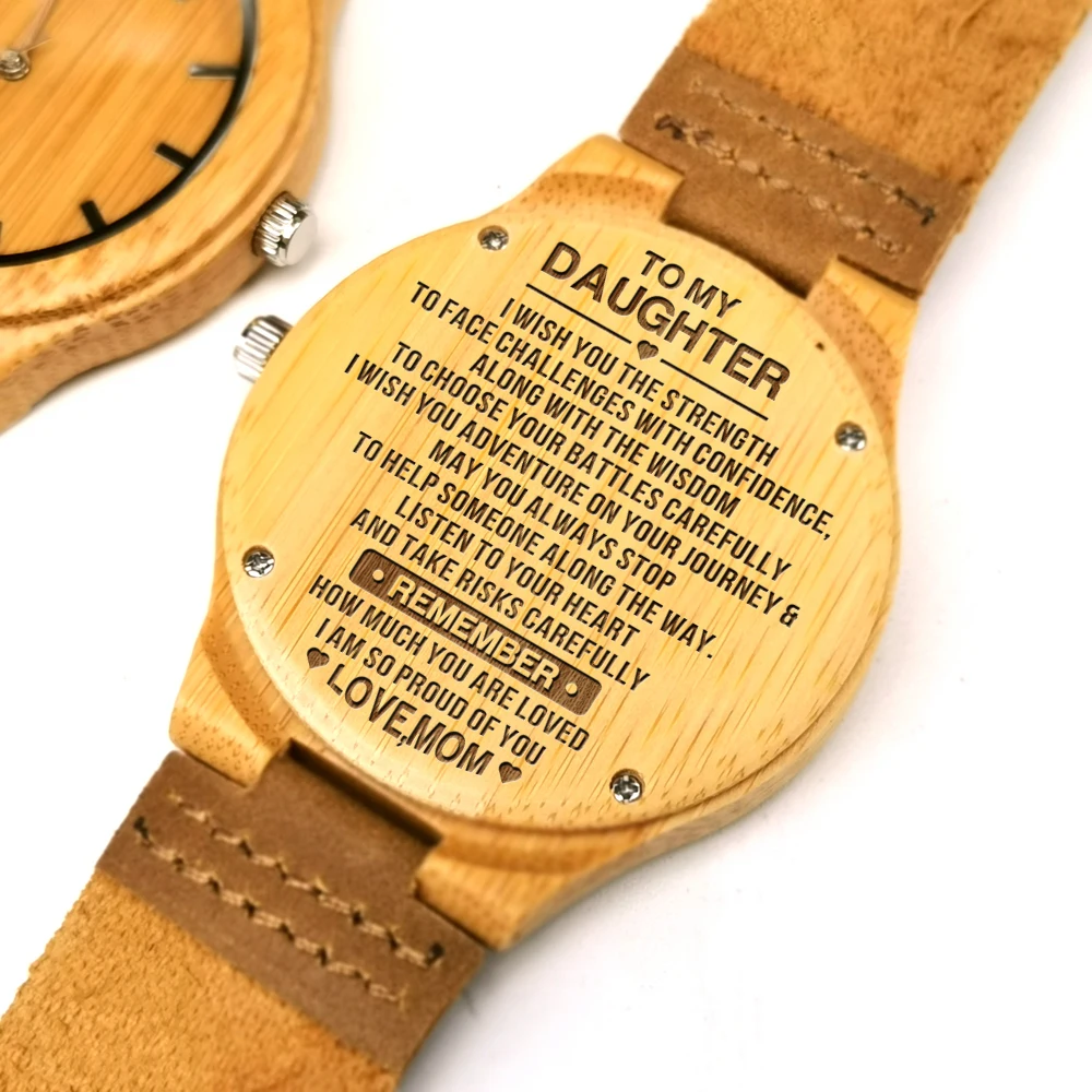 Часы наручные женские кварцевые с гравировкой Мама благословение | Наручные часы