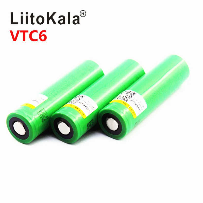 Литий-ионный аккумулятор Liitokala VTC6 3 7 в 3000 мАч 18650 30 А | Электроника