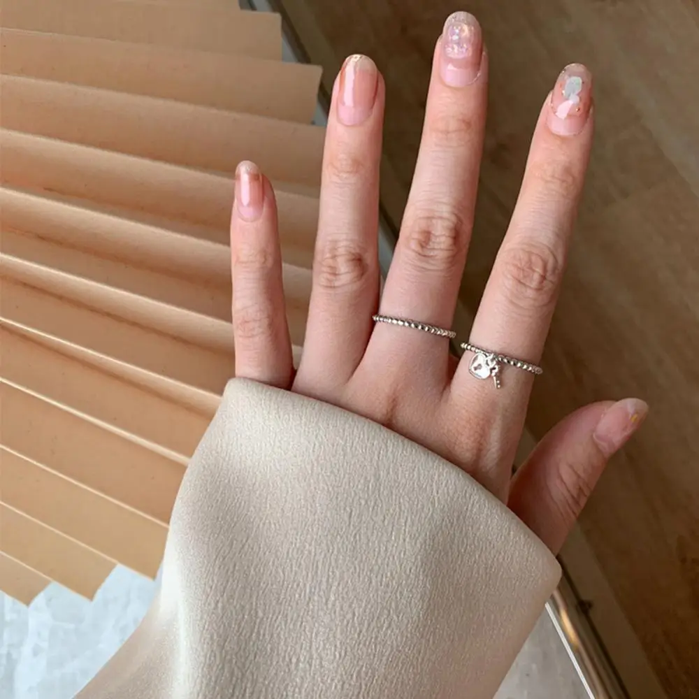 Новое поступление кольцо с подвеской в виде сердца стиле ретро серебряное на