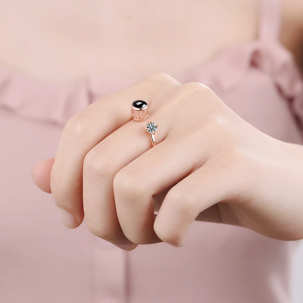 Женское кольцо из серебра 925 пробы с фианитом|Кольца| |