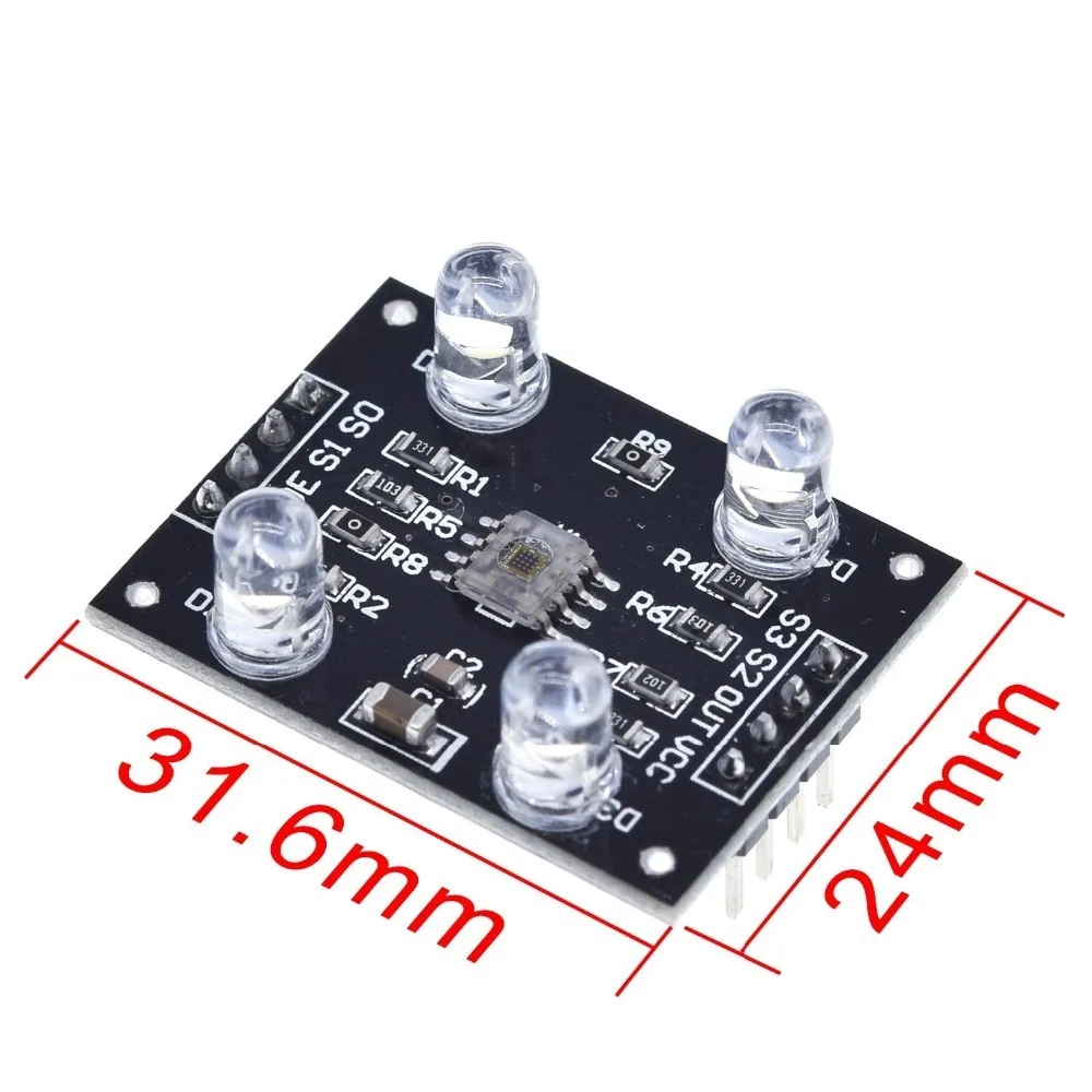 TZT датчик распознавания цвета TCS230 TCS3200 модуль распознавания цвета для arduino DIY модуль DC 3-5 в вход
