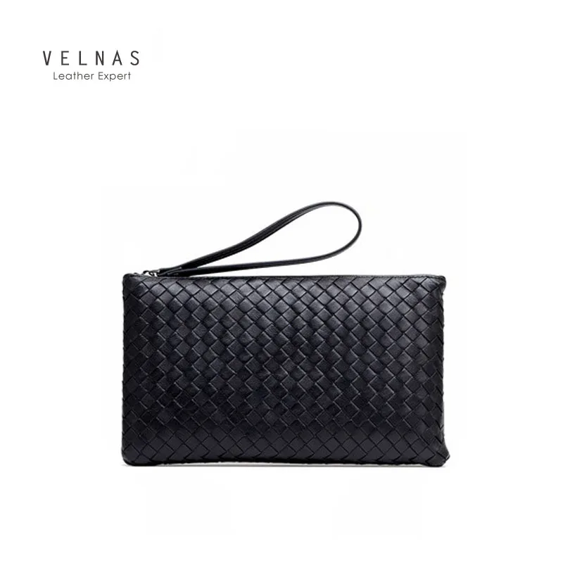 

Тканый клатч унисекс из кожи, новинка 2020, модная повседневная сумка большой вместимости, клатч, модный клатч