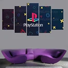 Современные Плакаты для домашнего декора с логотипом PlayStation, 5 шт., печатные плакаты на холсте, модульная Настенная картина, картина для гостиной, Artwor