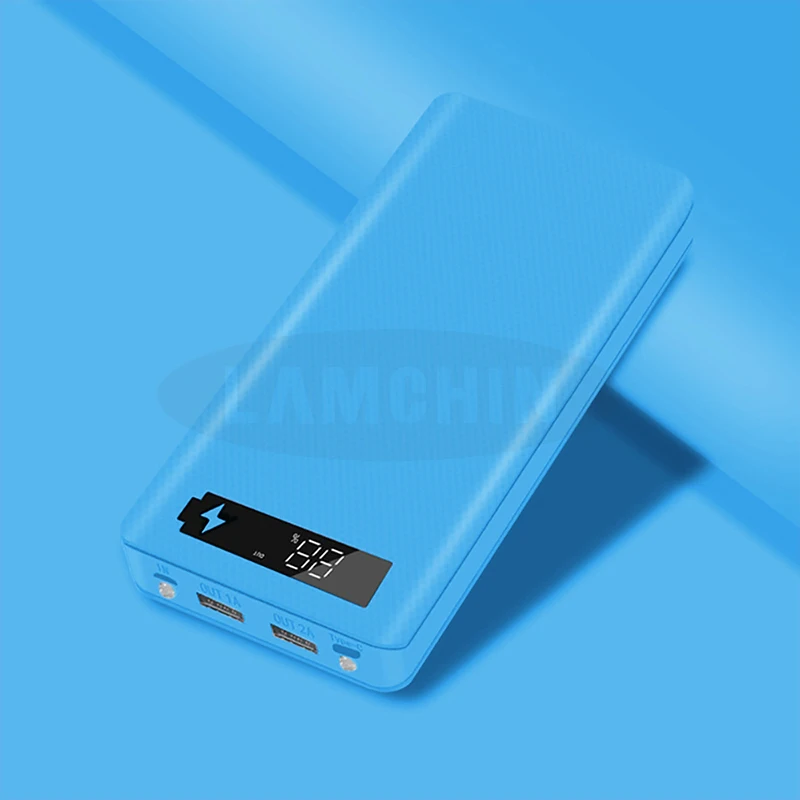 5 в двойной USB 8*18650 Внешний аккумулятор с дисплеем высокой емкости 18650 USB зарядное устройство DIY чехол для IPhone samsung huawei
