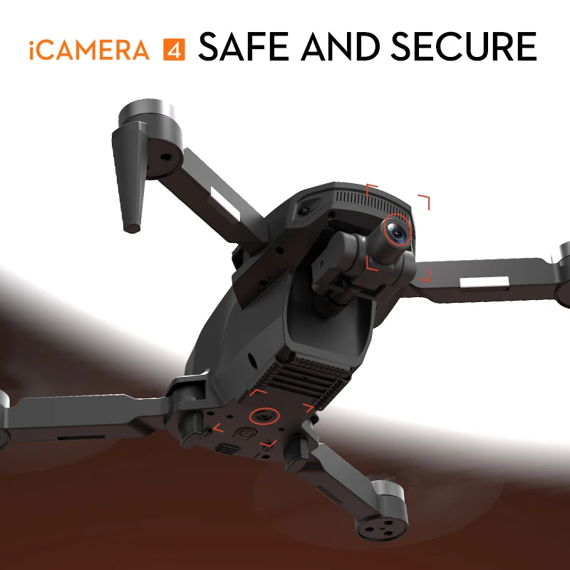 

NEW ICAMERA4 GPS Drone 4K HD Dual Camera 2-axis Gimbal 4G 5G Brushless Foldable Aerial Quadcopter RC Distance 1200M Photography