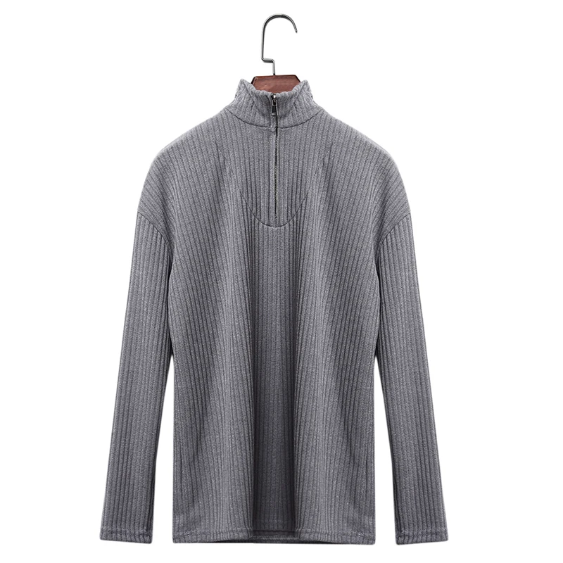 

Zipper Half Sweater Women Solid Slim Autumn Winter Thick Clothes 2021 Sueter Mujer Basic Fashion Pullovers