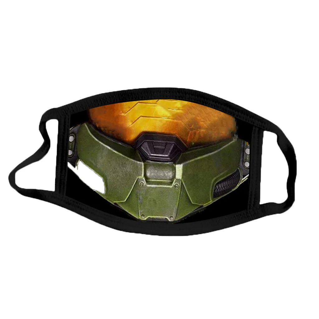 

1PC Face Mask Pollution Mask Print Washable Reusable Face Mask Windproof Foggy Haze Pollution Mouth Cover masque de protection