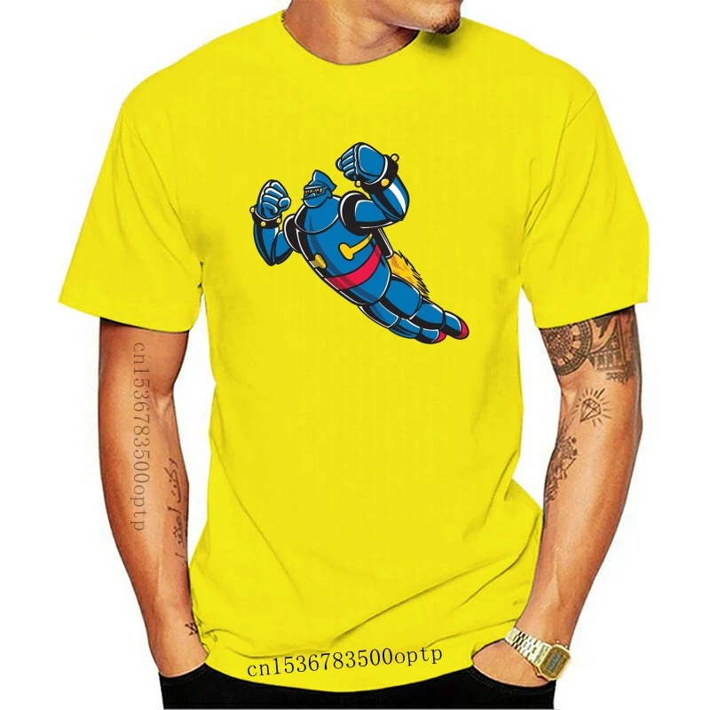 

Новинка, Мужская футболка Gigantor, футболка Tetsujin 28 Go с мультипликационным рисунком из мультфильма «робот», подарок из 2021 хлопка, футболки, топы,...