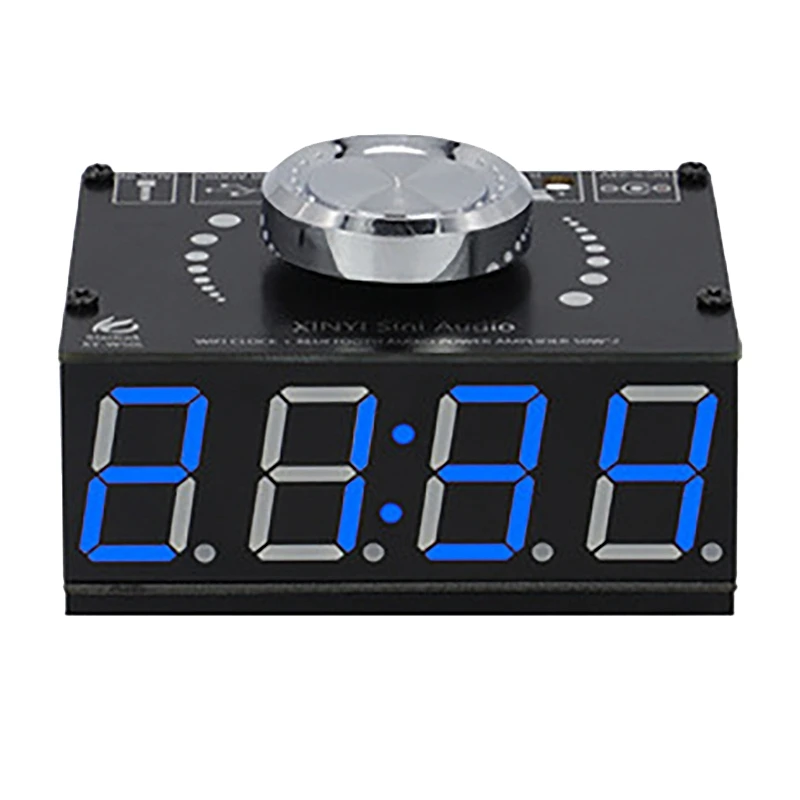 

Mini Bluetooth Amplifier HIFI 50Wx2 Stereo Bluetooth Digital Power Amplifier Board Module with WIFI Timing Clock