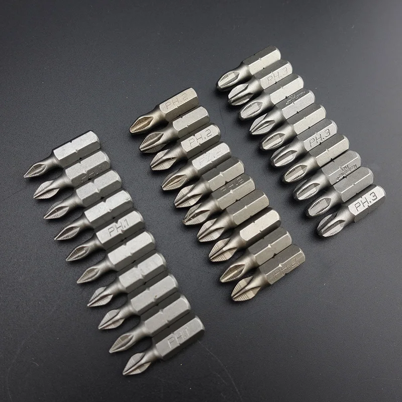 

Free Shipping 10Pcs/Lot 25mm CR-V Pozidrive Bits Hex Shanked Anti Slip Screwdriver Bits Magnetic Single Head PZ1 /PH