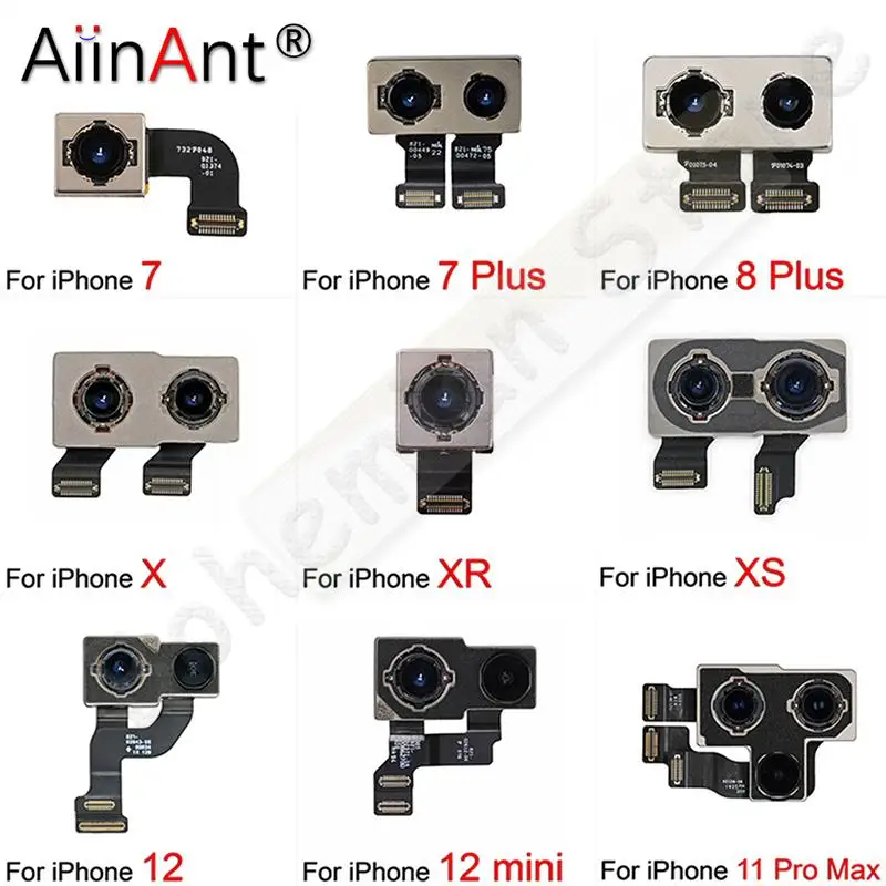 Оригинальная задняя камера Flex для iPhone 7 8 Plus SE 2020 X XR Xs 11 12 Pro Max mini Real Camera Cable Moblie Phone