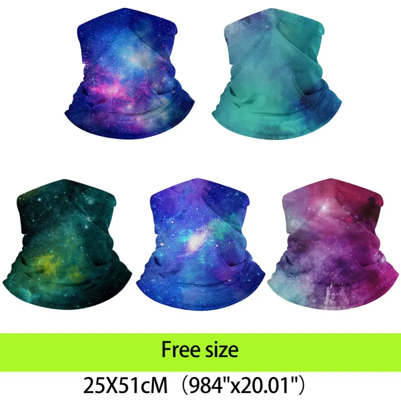 Мужской женский спортивный шарф для отдыха Звездный цвет активного