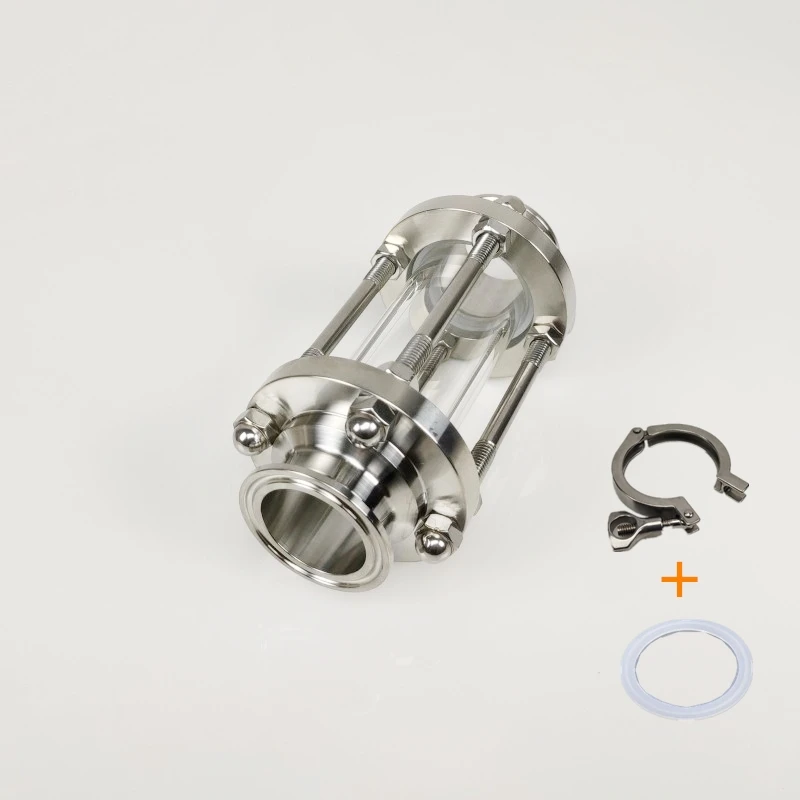 1 5 &quotTri Clamp Clover Sanitay Flow Sight стекло диоптрий подходит для 38 мм трубы OD SUS 304