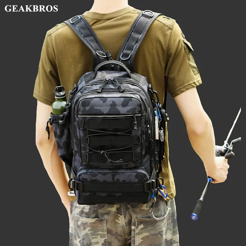 

Поясная Сумка для рыбалки на открытом воздухе, водонепроницаемый рюкзак для рыболовных снастей, для хранения лески, наплечная дорожная Сум...