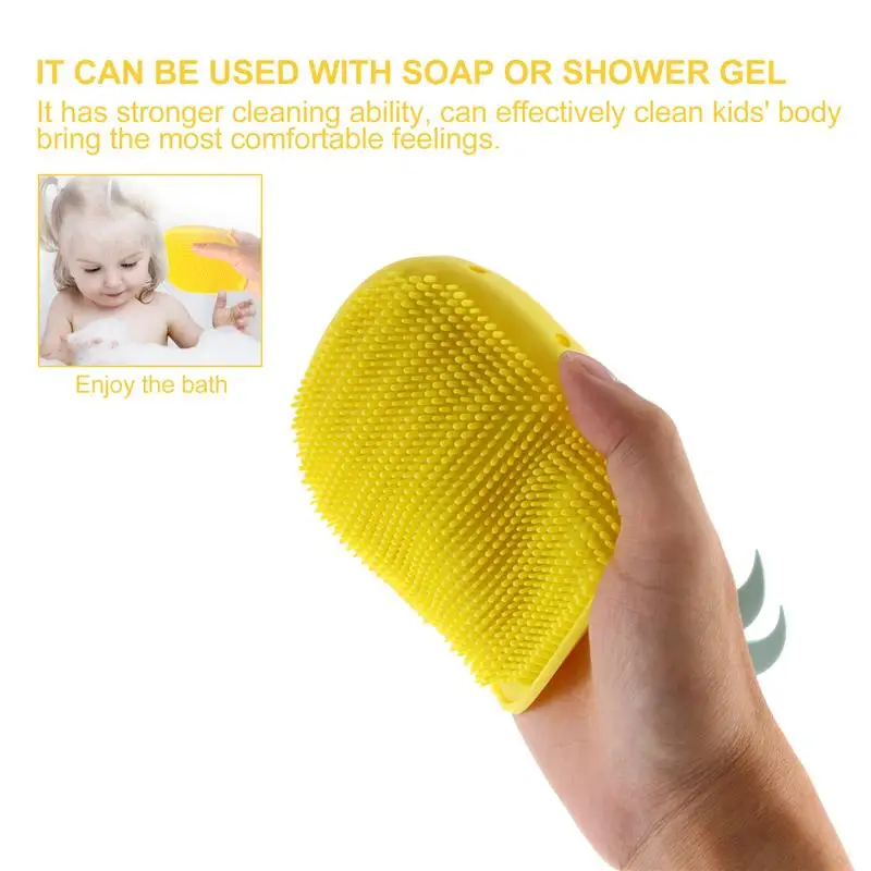 

Silicone Body Scrubber Bath SPA Exfoliating Skin Massage Scrubber Brush for Kids