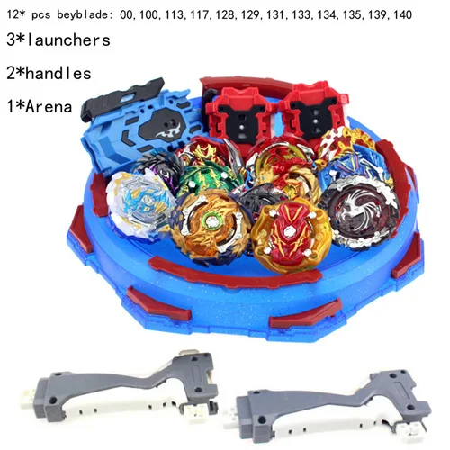 combination 12pcs -B Новые игрушки Beyblade Burst с пусковым устройством стартер и арена Bayblade Металл Fusion Бог спиннинг Топы Bey Blade лезвия игрушки AAA - Цвет: combination 12pcs -B