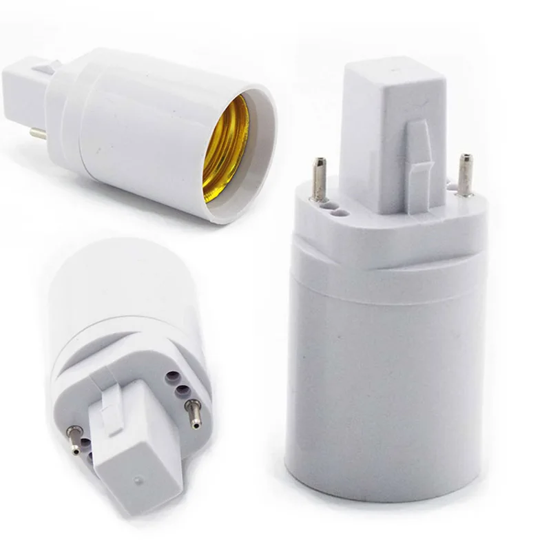 

5x Retardant G24 To E27 Lamp bulb G24 Adaptor Screw Holder Converters Light Bulb Base Socket Converter for LED Halogen CFL Lamp