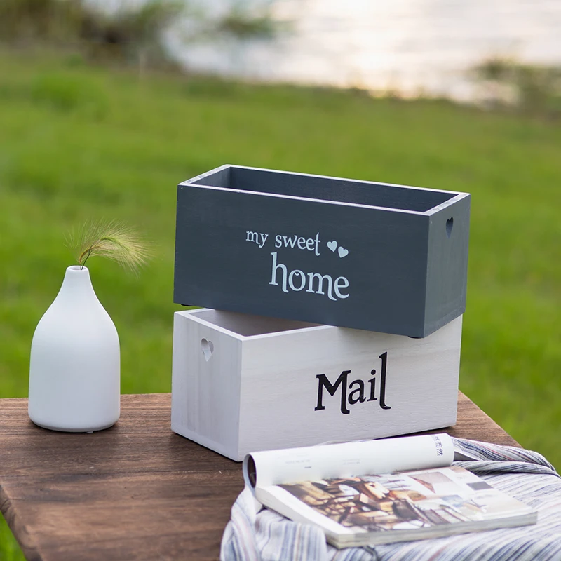 

Handmade Organization Box of Wood Rectangular