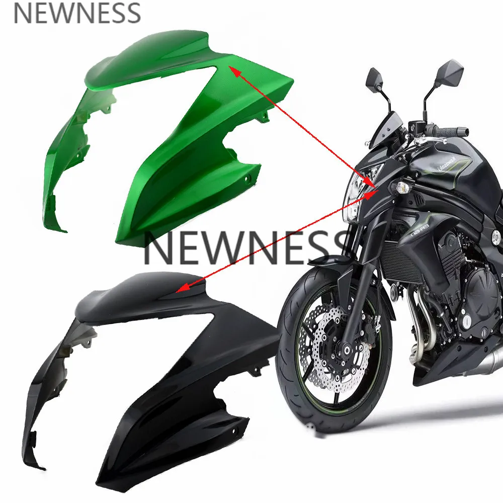 Верхний передний налобный фонарь для Kawasaki ER6N 2012-2016 13 14 15 зеленая черная крышка