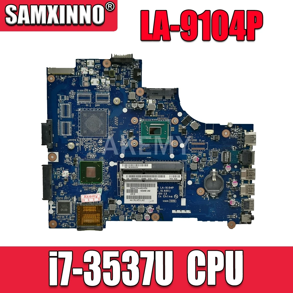 

SAMXINNO VAW11 LA-9104P для DELL Inspiron 15 3521 5521 материнская плата для ноутбука LA-9104P i7-3537U оригинальный тест 100% работа