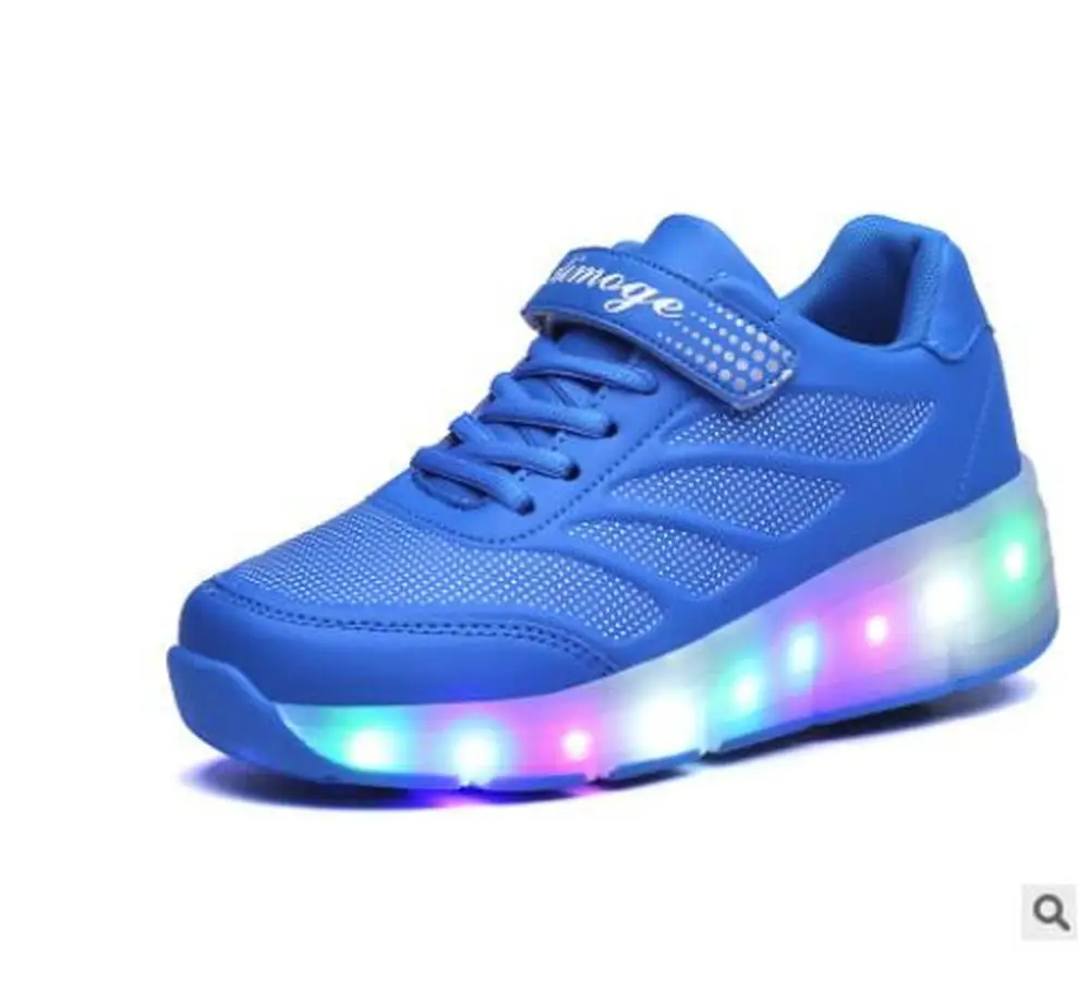 Новые детские светящиеся кроссовки Heelys, детская обувь для роликовых коньков, детские туфли со светодиодной подсветкой, кроссовки для мальчиков и девочек с колесами