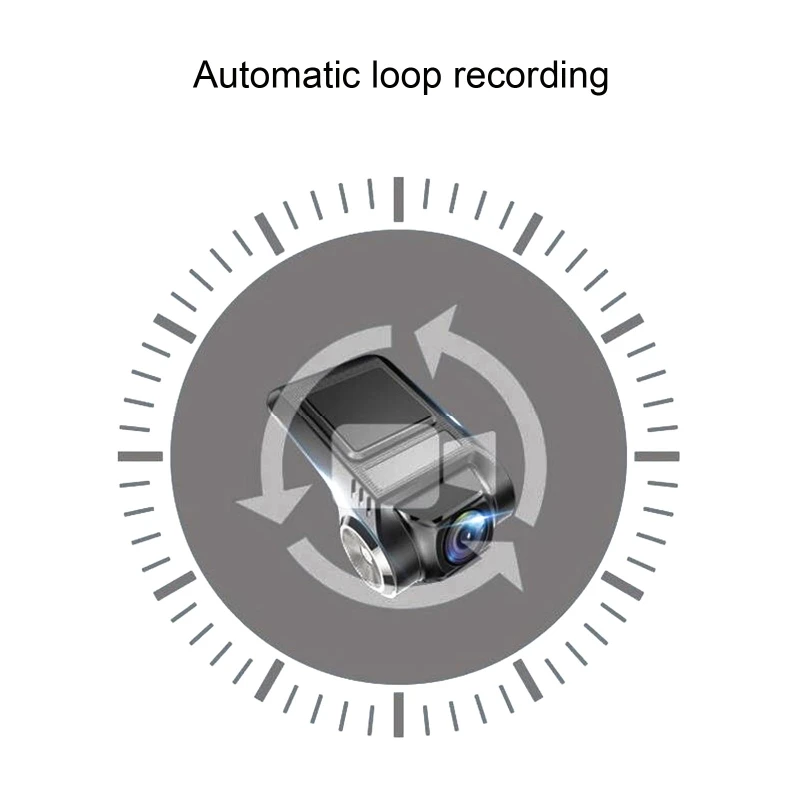 Автомобильная скрытая камера ночного видения USB цикличная запись ADAS 1080P