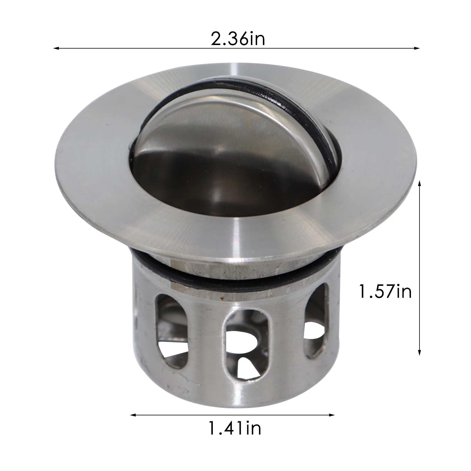 

Modun Basin Drain Sink Stopper Drainer Slotted Washbasin Sink Plug Tap Drain Push Filter Clack Waste Bathroom Sink Drain