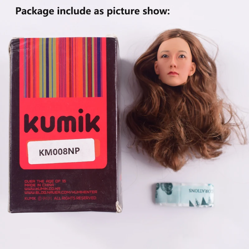 Игрушки и хобби Экшены голова кумика 1/6 Цзяу аксессуары KUMIK масштаб 008NP коричневые