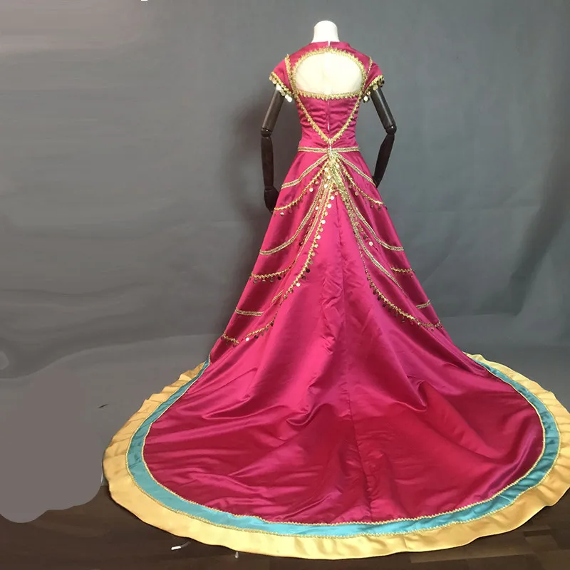 Фильм 2019 с рисунком &quotАладдин&quot карнавальный костюм принцессы платье цвета